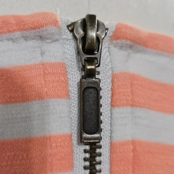 Old Navy Size M Cotton Polyester Orange White Striped Womens Tank Dress with - Picture 9 of 16